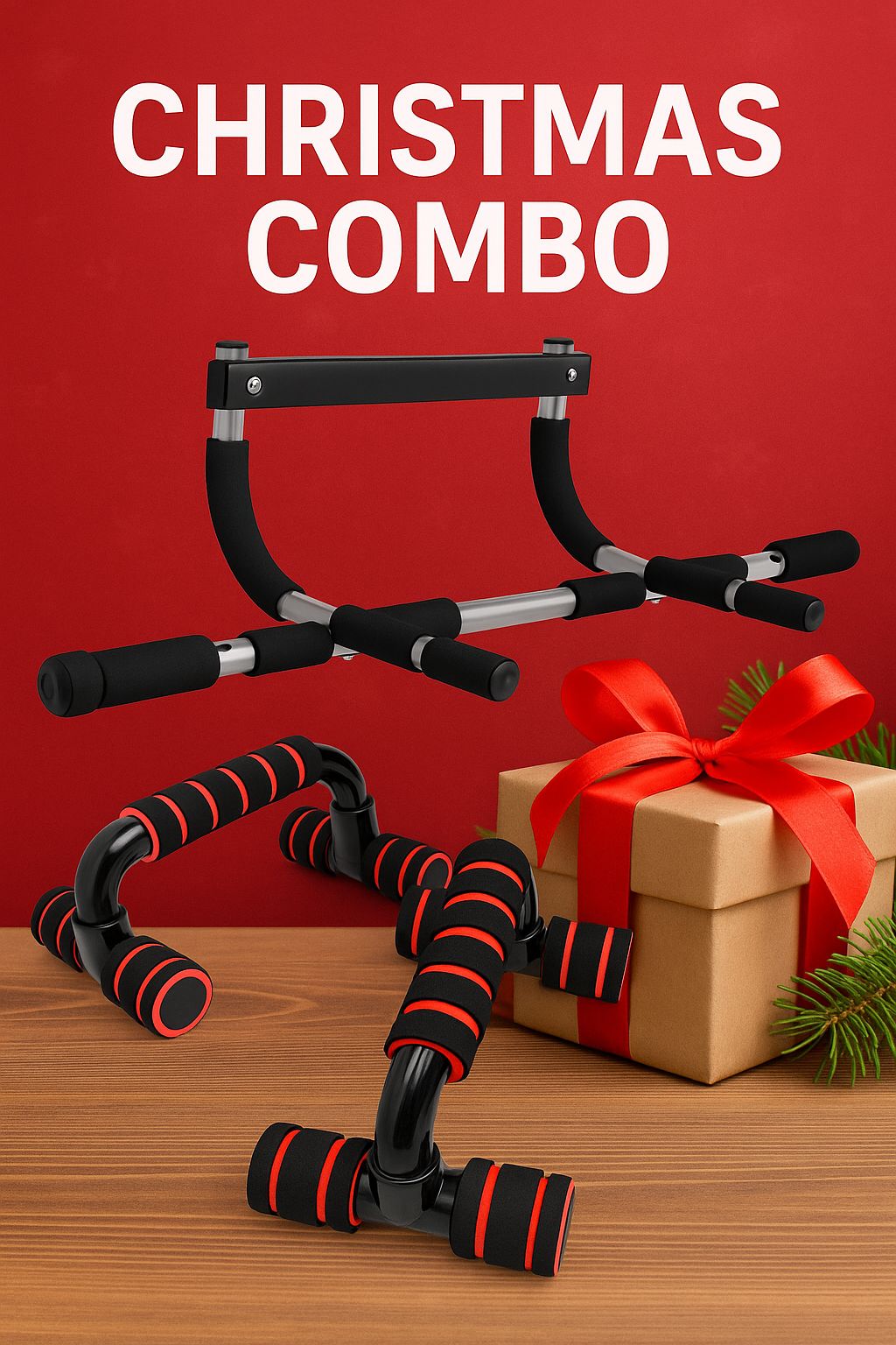 Combo 1 pushup stand y pull up bar marca spieler - Imagen 2