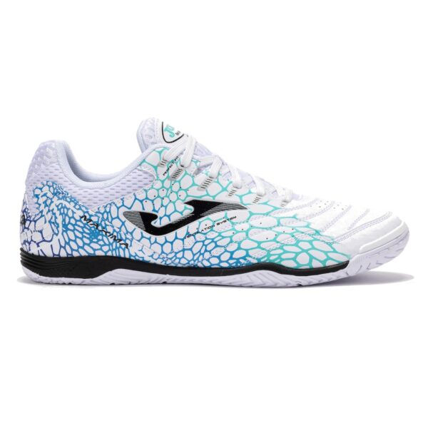 Zapatillas fútbol sala Maxima 25 indoor blanco turquesa